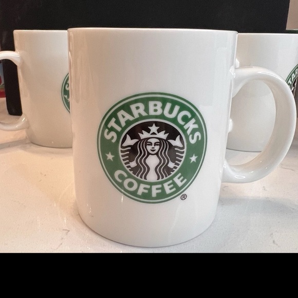 Starbucks Other - Set Of 4 Starbucks Mermaid Coffee Tea Mugs White Green
